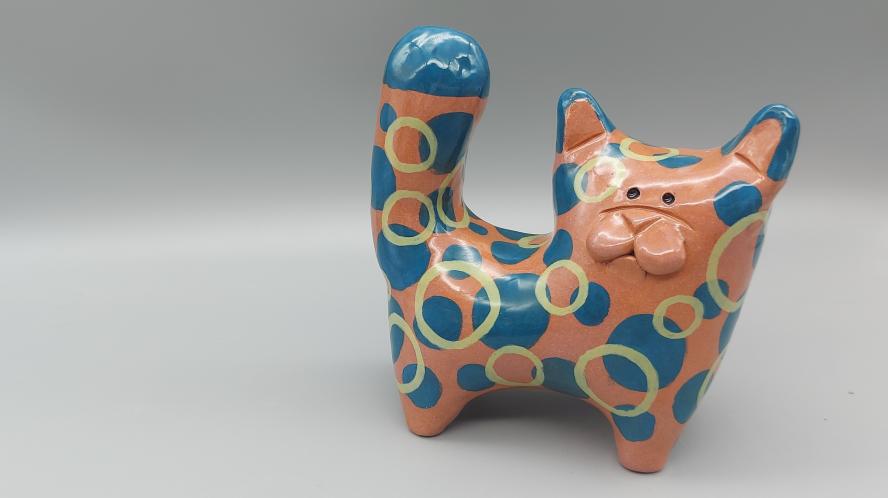 Gatti terracotta colorati  Corso ceramica Bologna Paese dei Balocchi.