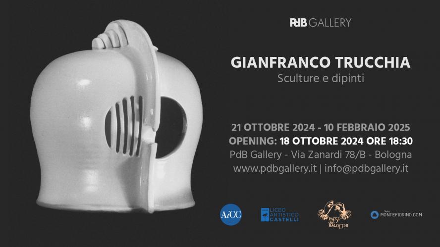 Mostra Gianfranco Trucchia  alla PdB Gallery di Bologna in per Art City 2025 in occasione di Arte Fiera. Una retrospettiva dell'artista Bolognese scomparso nel 1994.